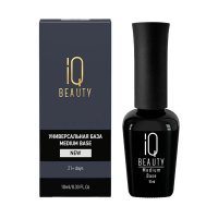 Изображение IQ Beauty, Базовое покрытие для гель-лака универсальное Medium base NEW formula, 10 мл в интернет-магазине Цирюльник