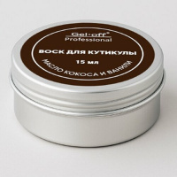 Изображение Gel-off, Воск для ногтей и кутикулы с маслом кокоса и ванили, 15 мл в интернет-магазине Цирюльник