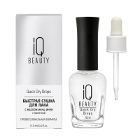 Изображение IQ Beauty, Быстрая сушка для лака Quick Dry Drops c маслом Инка-Инчи, 12.5 мл в интернет-магазине Цирюльник