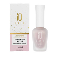 Изображение IQ Beauty, Укрепитель ногтей с коллоидным золотом Gold Hardener Rose, 12.5 мл в интернет-магазине Цирюльник