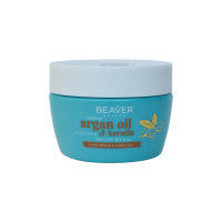 Изображение Beaver, Разглаживающая маска для волос с маслом арганы и кератином, 250 мл в интернет-магазине Цирюльник