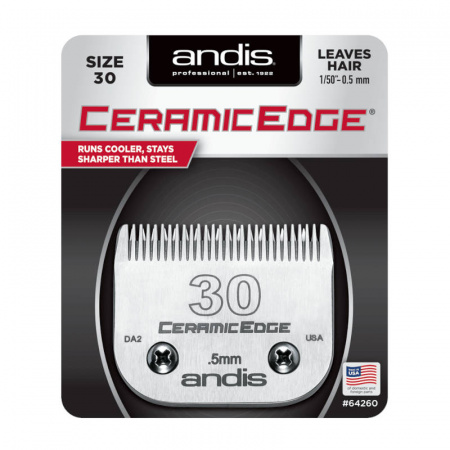 Изображение Andis, Ножевой блок CeramicEdge size 30 (0.5 мм) 64260 керамический под слот A5 в интернет-магазине Цирюльник