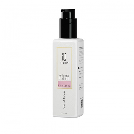 Изображение IQ Beauty, Парфюмированный лосьон для рук и тела Сакура и Миндаль, 250 мл в интернет-магазине Цирюльник