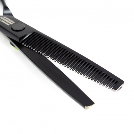 Изображение Mizuka, Парикмахерские ножницы филировочные 5.5" Дебют PBS-R10T Black & Green, (36 зубцов) в интернет-магазине Цирюльник
