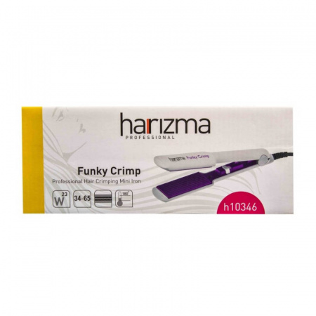 Изображение Harizma, Миниатюрные щипцы-гофре с мелким шагом Funky Crimp h10346-07 фиолетовые в интернет-магазине Цирюльник