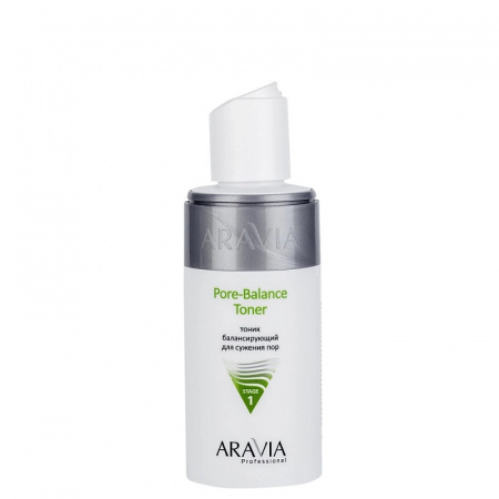 Изображение ARAVIA Professional, Балансирующий тоник для жирной и проблемной кожи лица Pore-Balance Toner, 150 мл в интернет-магазине Цирюльник