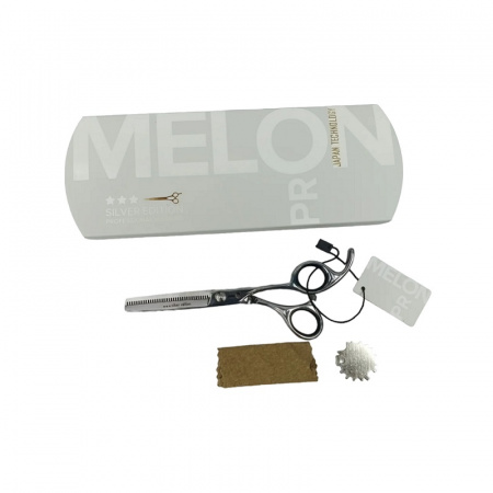 Изображение Melon Pro, Парикмахерские ножницы филировочные 5,5" silver edition SE/F-09 (36 зубьев) в интернет-магазине Цирюльник