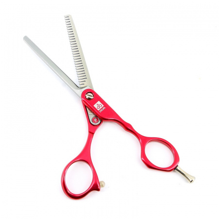 Изображение Dewal, Парикмахерские ножницы филировочные 5.5" COLOUR STEP M31955AS-RD, (28 зубцов) в интернет-магазине Цирюльник