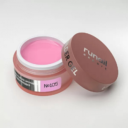 Изображение RuNail, Моделирующий УФ-гель для ногтей BUILDER UV GEL Expert №105, 15 г в интернет-магазине Цирюльник