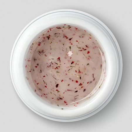 Изображение RuNail, Моделирующий УФ-гель с сухоцветами BUILDER UV GEL HERB COLLECTION 9977, 15 гр в интернет-магазине Цирюльник