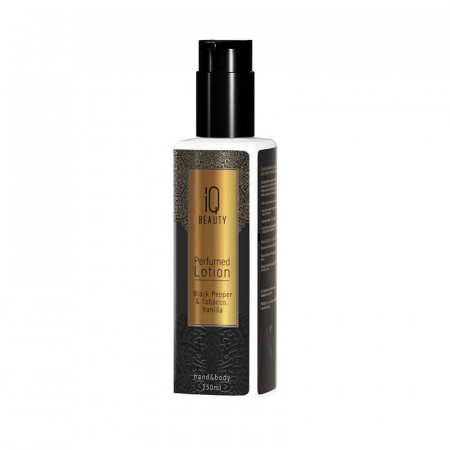 Изображение IQ Beauty, Парфюмированный лосьон для рук и тела Черный перец и табак, ваниль, 250 мл в интернет-магазине Цирюльник