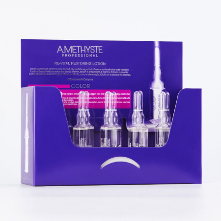 Изображение FarmaVita, Оживляющий лосьон после окрашивания Amethyste Color, 10х10 мл в интернет-магазине Цирюльник