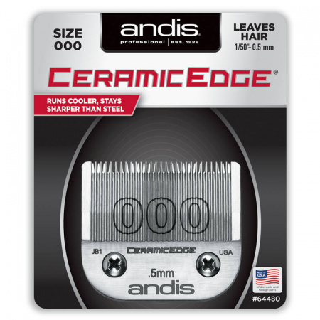 Изображение Andis, Ножевой блок CeramicEdge size 000 (0.5 мм) 64480 керамический под слот A5 в интернет-магазине Цирюльник
