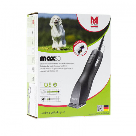Изображение Moser, Машинка для стрижки животных MAX-50 1250-0052 Black в интернет-магазине Цирюльник