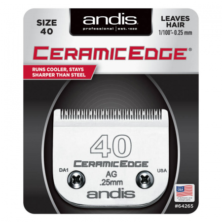 Изображение Andis, Ножевой блок CeramicEdge size 40 (0.25 мм) 64265 керамический под слот A5 в интернет-магазине Цирюльник