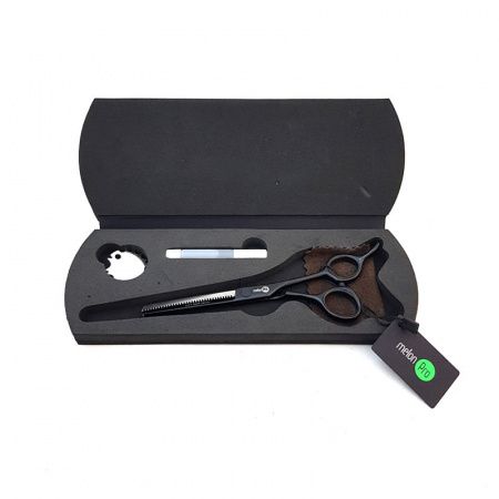 Изображение Melon Pro, Парикмахерские ножницы филировочные 6.0" black edition BE/F-03, (38 зубьев) в интернет-магазине Цирюльник