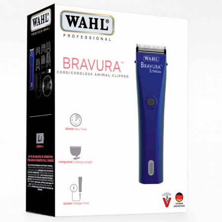 Изображение WAHL, Машинка для стрижки животных Bravura Lithium 1870-0482 в интернет-магазине Цирюльник