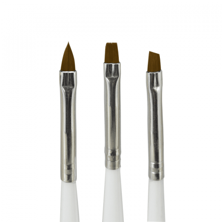 Изображение Набор кистей для дизайна Nail Art Brush 3 шт в интернет-магазине Цирюльник