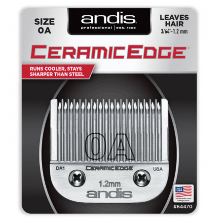 Изображение Andis, Ножевой блок CeramicEdge size 0A (1.2 мм) 64470 керамический под слот A5 в интернет-магазине Цирюльник