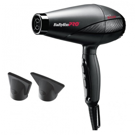 Изображение BaByliss Pro, Профессиональный фен для волос Black Star Ionic BAB6250IE в интернет-магазине Цирюльник