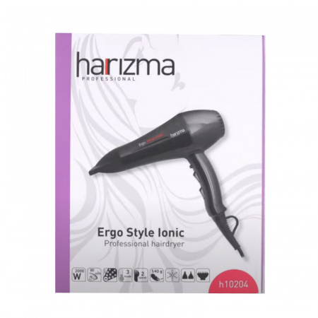 Изображение Harizma, Профессиональный фен для волос Ergo Style Ionic h10204-27 жемчужная сирень в интернет-магазине Цирюльник