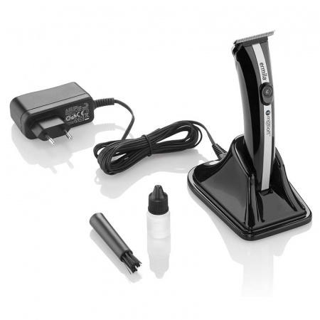 Изображение Ermila, Триммер для стрижки волос T-Motion Nano 1585-0020 черный/серебро в интернет-магазине Цирюльник