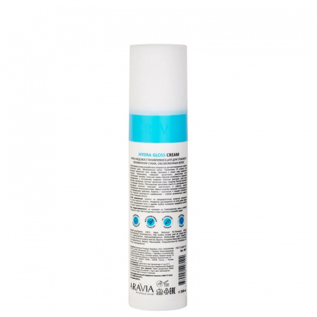 Изображение Aravia Professional, Восстанавливающий крем-уход для волос Hydra Gloss Cream, 250 мл в интернет-магазине Цирюльник