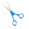 Изображение Dewal, Парикмахерские ножницы прямые 5.5" COLOUR STEP M31955-BL, голубые в интернет-магазине Цирюльник