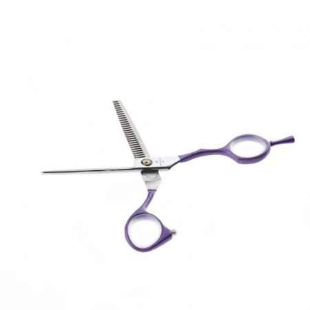 Изображение Dewal, Парикмахерские ножницы филировочные 5.5" COLOUR STEP ML55AS-PR, (28 зубцов) в интернет-магазине Цирюльник