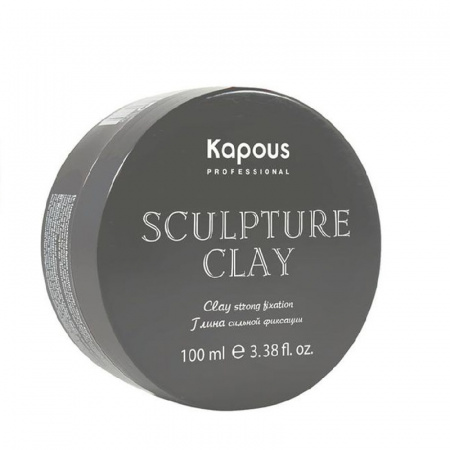 Изображение Kapous, Глина для укладки волос нормальной фиксации Sculpture Clay, 100 мл в интернет-магазине Цирюльник