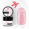 Изображение Zet Color, Кератиновая база для гель-лака "Жесткий каркас" ИСКРА №3 розовый блеск, 15 мл в интернет-магазине Цирюльник