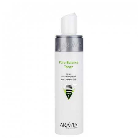 Изображение ARAVIA Professional, Балансирующий тоник для сужения пор кожи лица Pore-Balance Toner, 250 мл в интернет-магазине Цирюльник